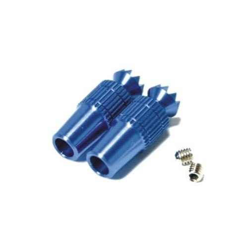 Transmitter Stick Ends V1, blue, M4, 21 mm