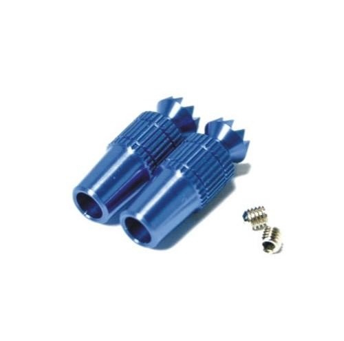 Transmitter Stick Ends V1, blue, M3, 21 mm