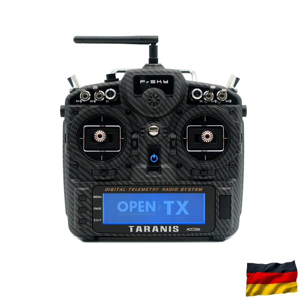 TARANIS X9D plus 2019 SE EU/LBT FrSky Senderset Carbon Fiber
