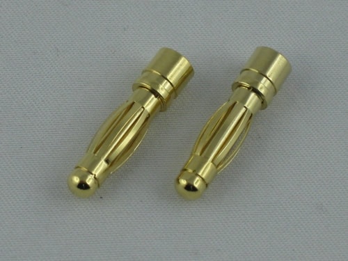 gold-contacts 4mm (2 connectors)