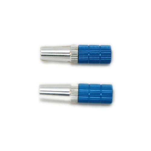 Transmitter Stick Ends V4, silver/blue, M4, 40 mm
