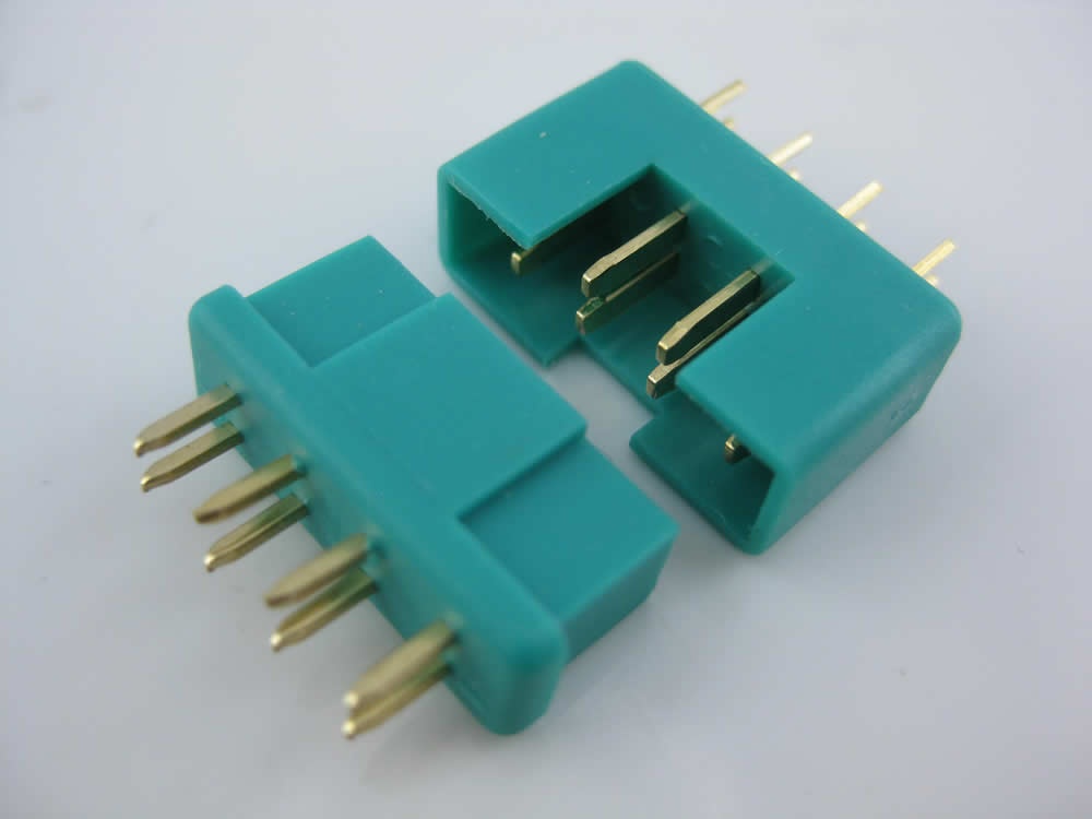 Servo connectors green 8pin, plug & socket